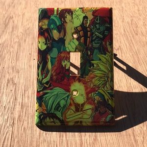 Oversized Switch Plate Cover Gamer Graffiti